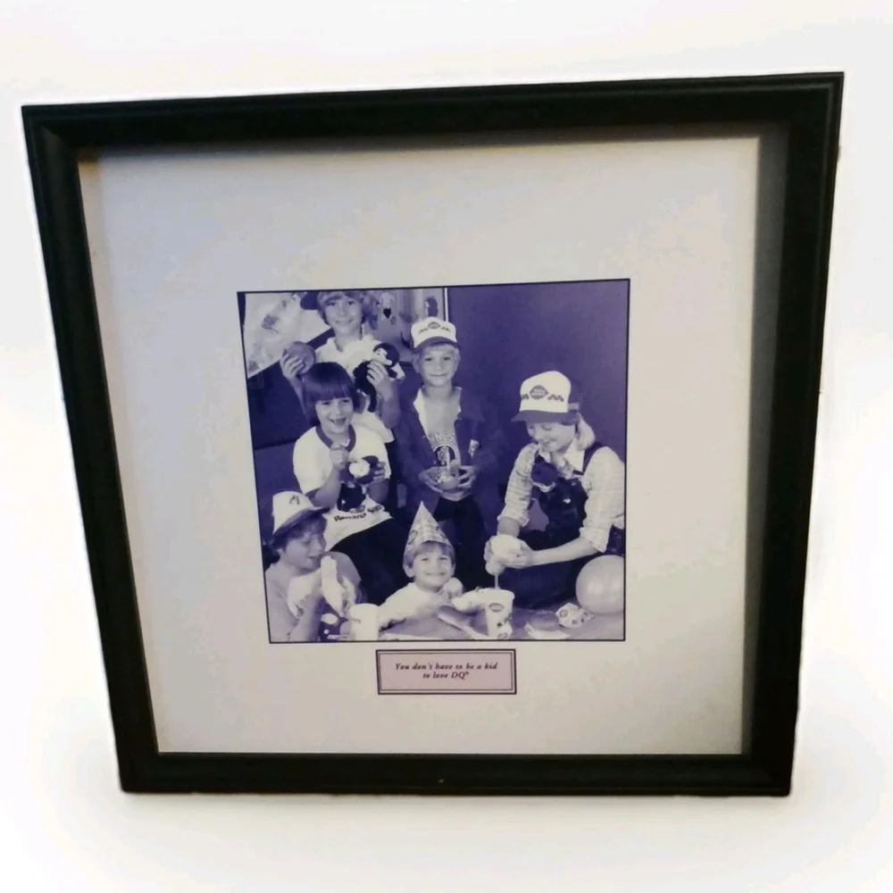 Vintage Dairy Queen Franchise Framed Picture